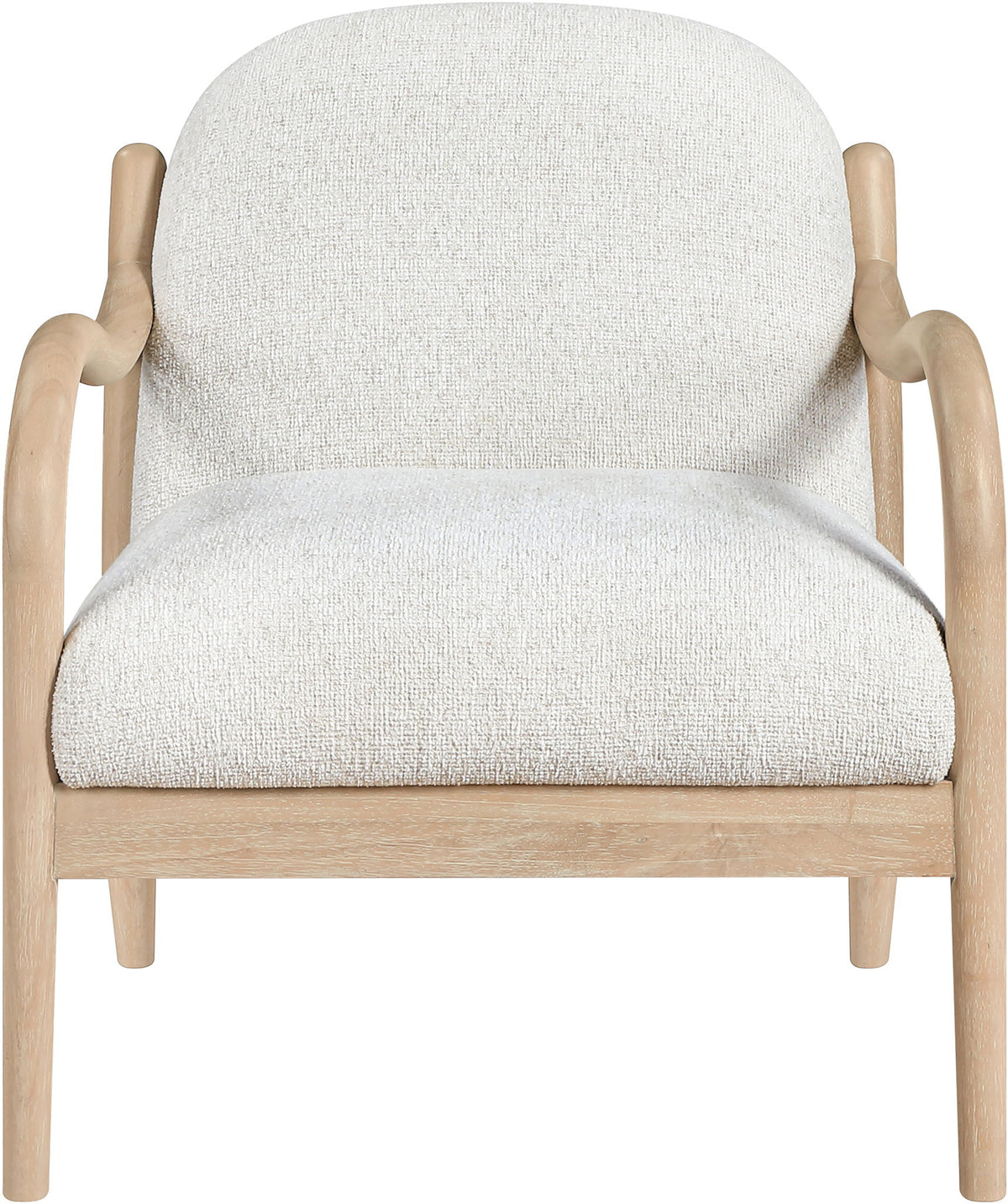 Helmsley - Performance Fabric Upholstered Accent Chair - Cream / Natural