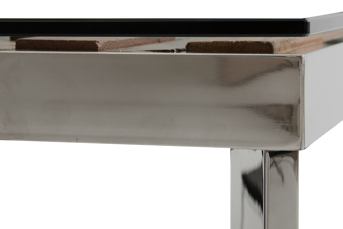 Santiago Modern Rectangular Wood Mosaic Dining Table by VIG Furniture - View 4