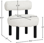 Ambre - Vegan Shearling Fabric Upholstered Accent Chair