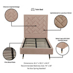 Manhattan Crosby - Upholstered Platform Bed
