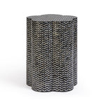 Mother Of Pearl Shell Side Table - Truffle