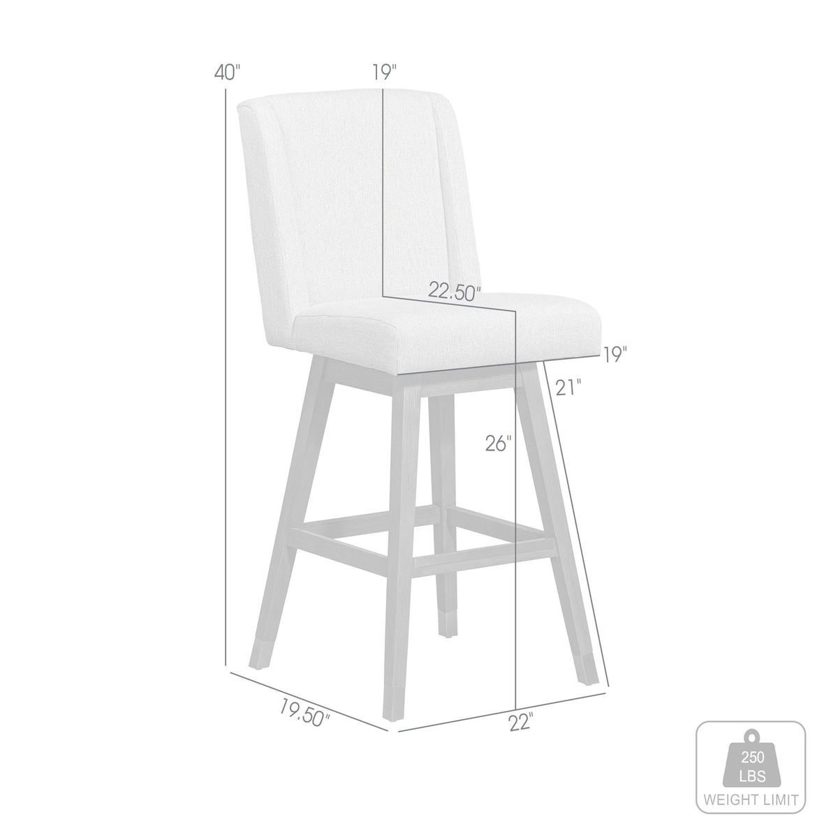 Constantine - Swivel Counter Stool