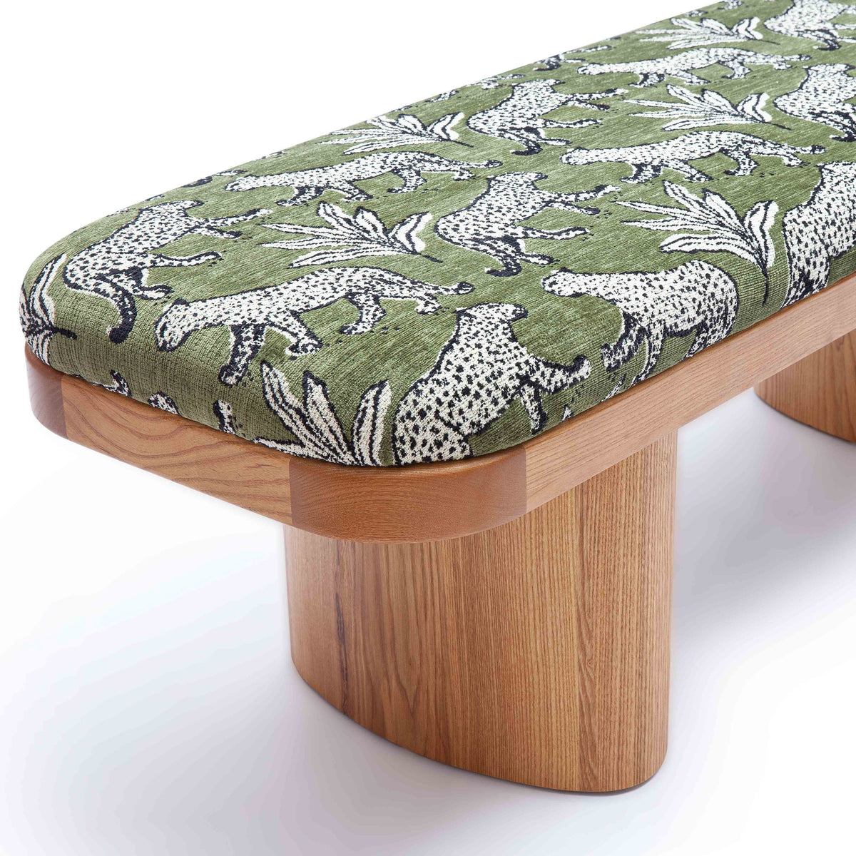 Ollie -  Leopard Jacquard Bench