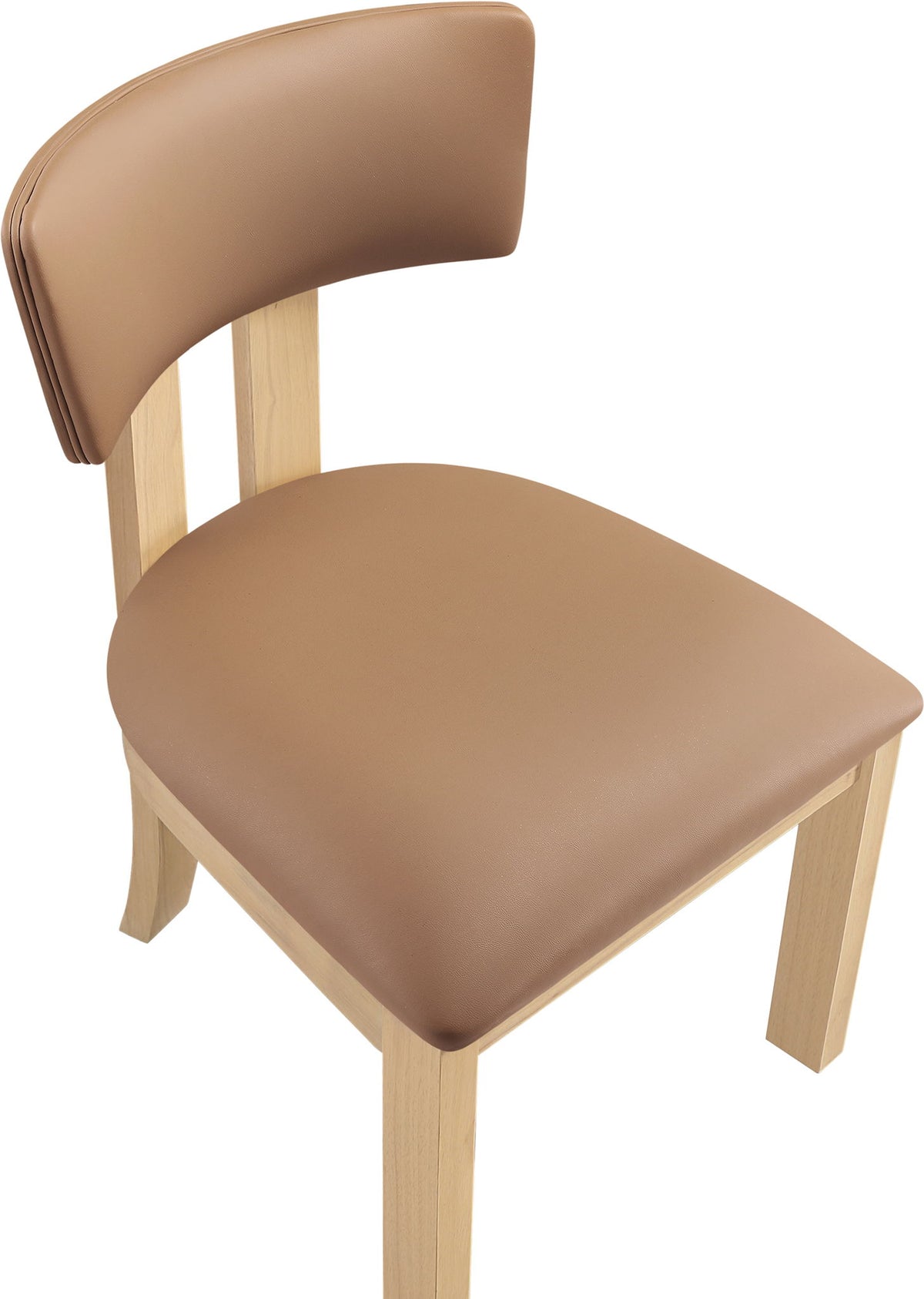 Lavrin - Vegan Leather Dining Side Chair (Set of 2) - Natural Base