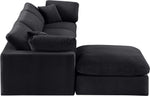 Comfy - 4 Piece Velvet Modular Sectional With Chaise