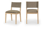 Avon - Linen Textured Performance Fabric Upholstered Dining Side Chair (Set of 2)