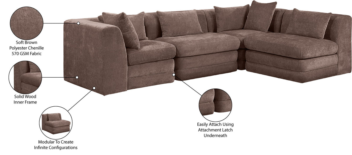 Stellar - 4 Piece Upholstered Modular Sectional