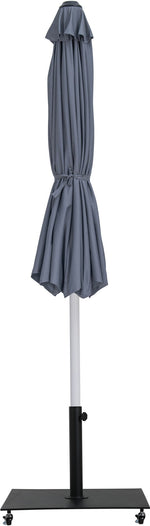 Fiji - Aluminum Patio Umbrella With Square Black And White Base