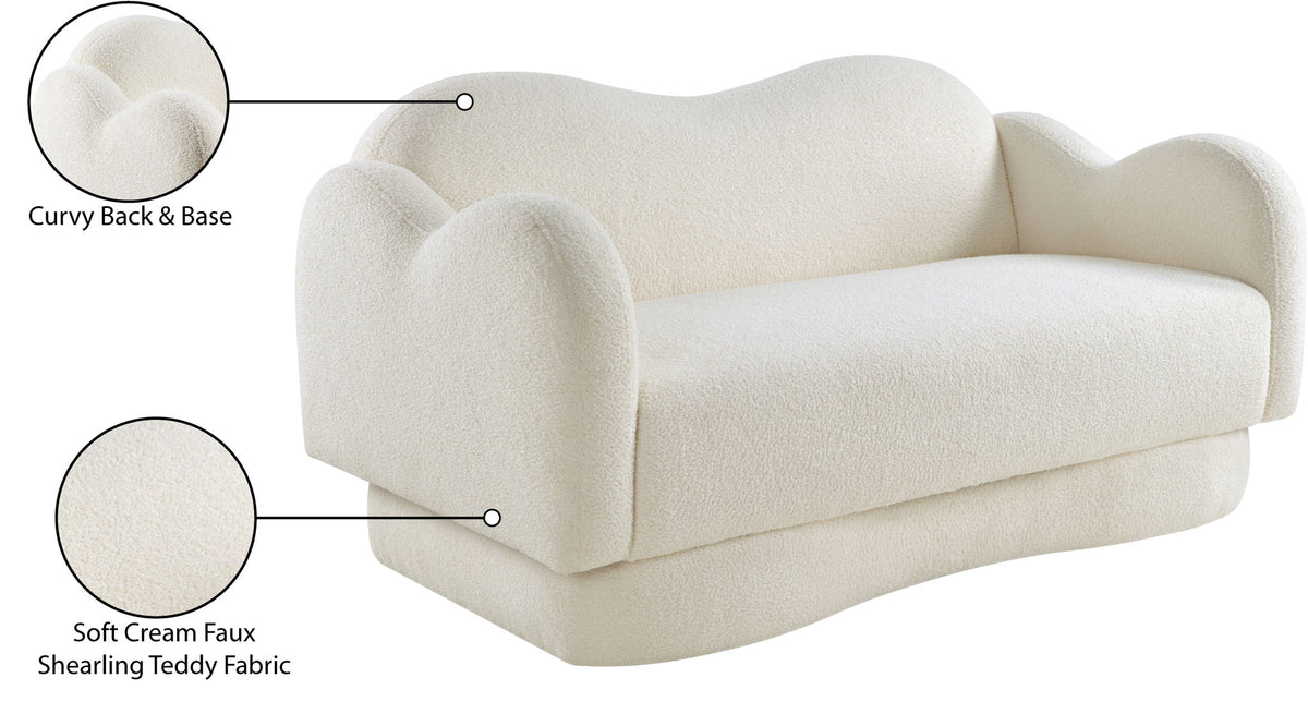 Bloom - Teddy Fabric Loveseat