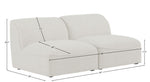 Miramar - 2 Seat Armless Modular Sofa