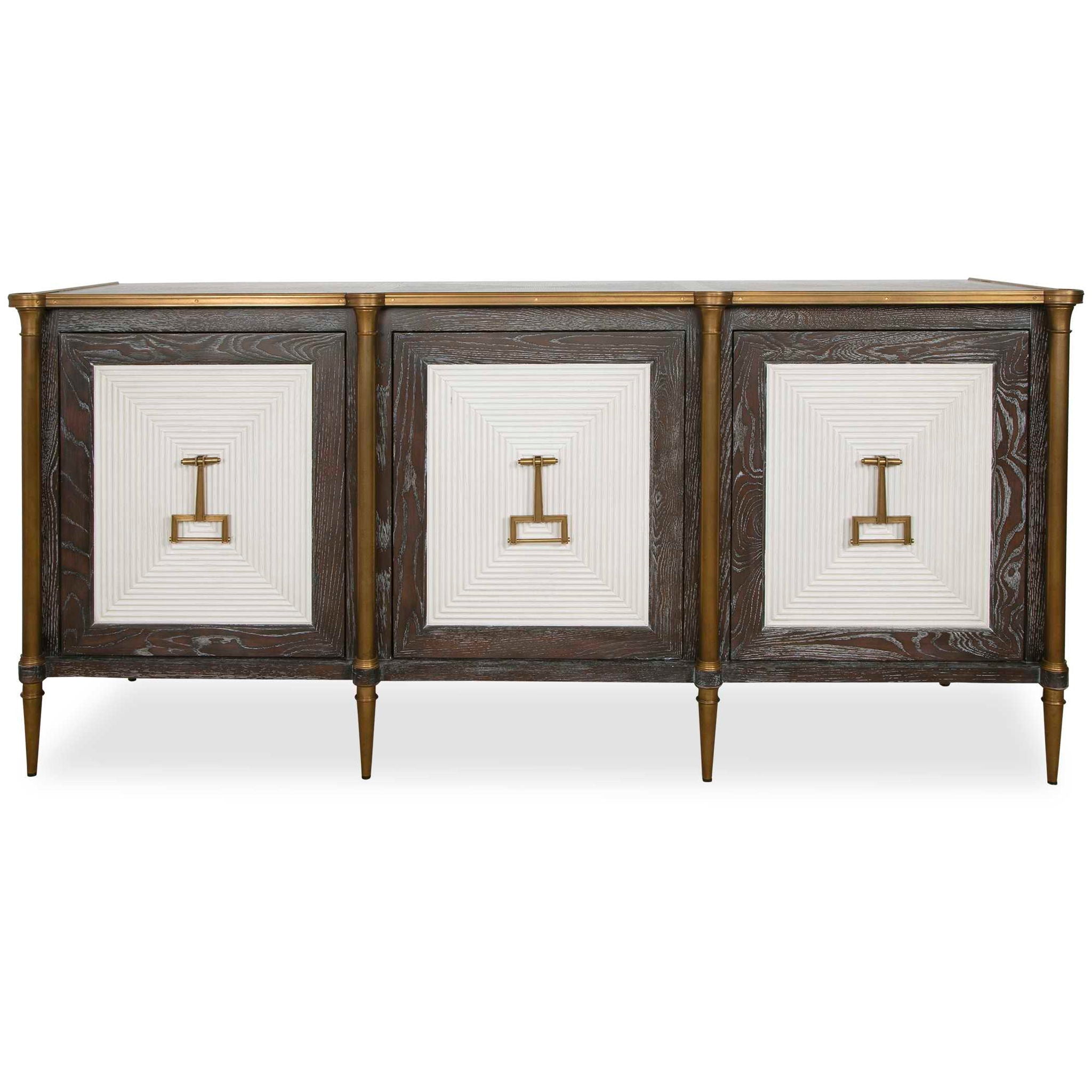 Let It Drop - Cabinet - Brown / Gold / White