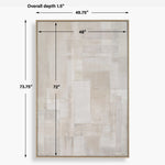 Erase - Canvas Abstract Art - Gray
