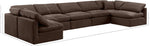 Indulge - Velvet 7 Piece Modular U-Shaped Sectional