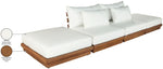 Mirella - 4 Piece Water Resistant Fabric Outdoor Patio Modular Sectional