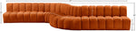 Arc - Velvet 8 Piece Curved Modular Sofa