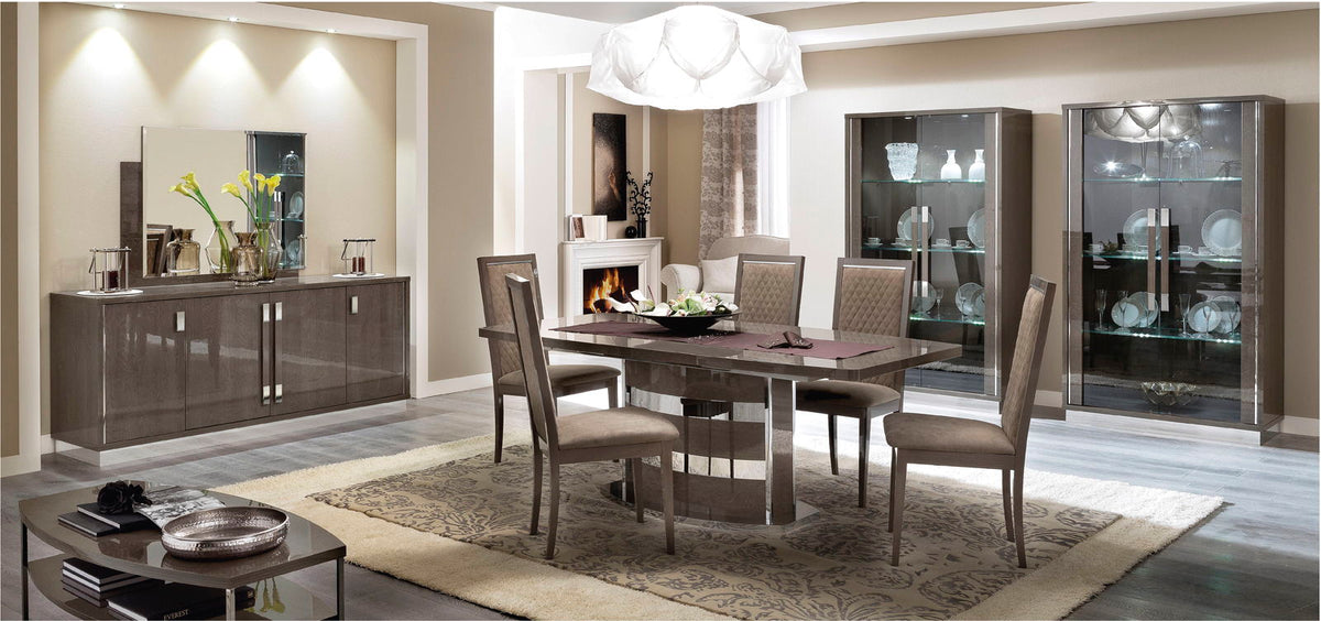 Platinum - Slim Dining Table - Silver Birch
