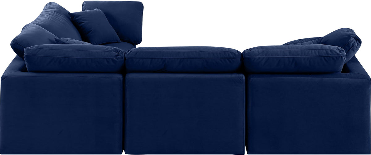Indulge - Velvet 4 Piece Modular Corner Sectional