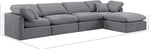 Indulge - Velvet 5 Piece Modular Sectional With Chaise