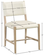 Andie - Vegan Leather Upholstered Dining Chair (Set of 2) - Natural Base