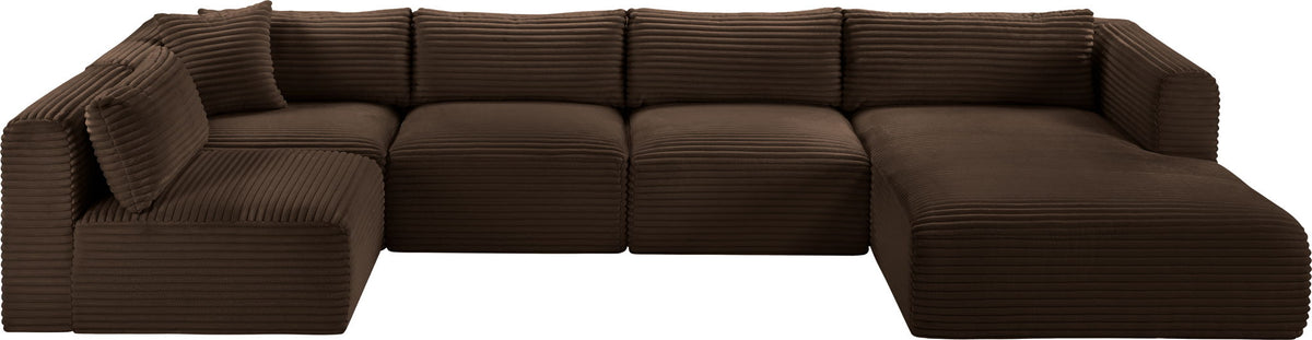 Shaggy - 5 Piece Modular U-Shaped Sectional