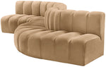 Arc - Velvet 6 Piece Curved Modular Sofa