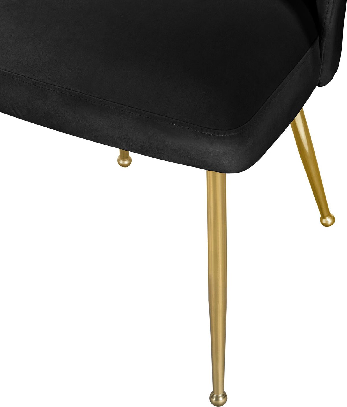 Logan - Dining Chair (Set of 2) - Gold Legs