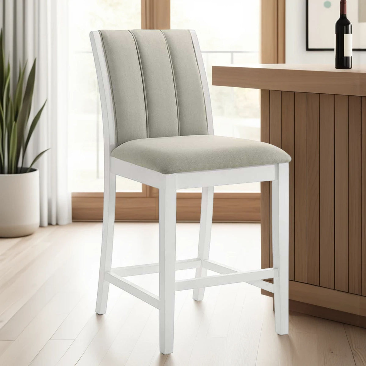 Nolan - 30" Bar Height Rubberwood Barstool