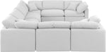 Indulge - Linen 8 Piece Modular Sectional - White