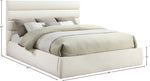 Adam - Chenille Fabric Bed With 52" Headboard