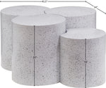 Dimple - 20" 4 Piece Modular Coffee Table - Terazzo Finish