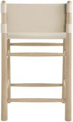 Santos - Upholstered Counter Stool With Stained Natural Base