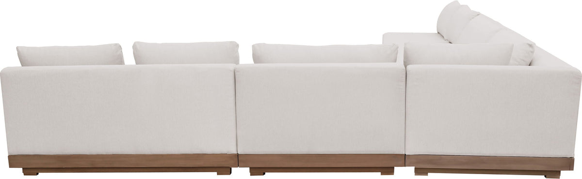Solace - Olefin 5 Piece Outdoor Patio Modular Sectional