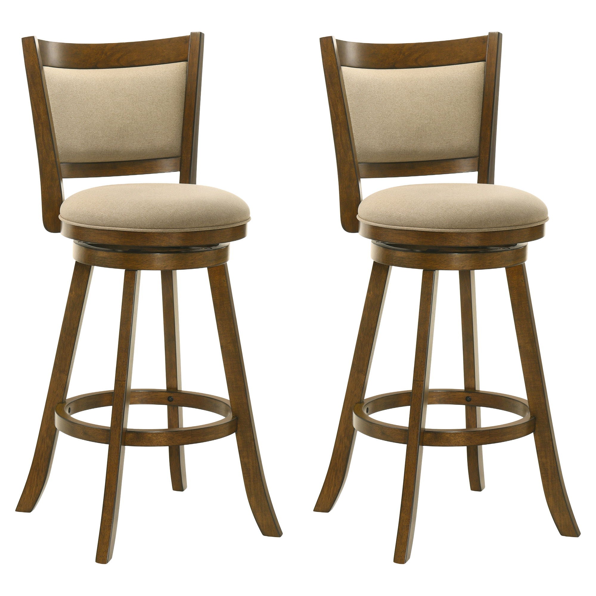 Aiden - Modern Farmhouse Swivel Wood Bar Height Kitchen Bar Stool