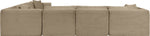 Shaggy - Fabric 6 Piece Modular Corner Sectional