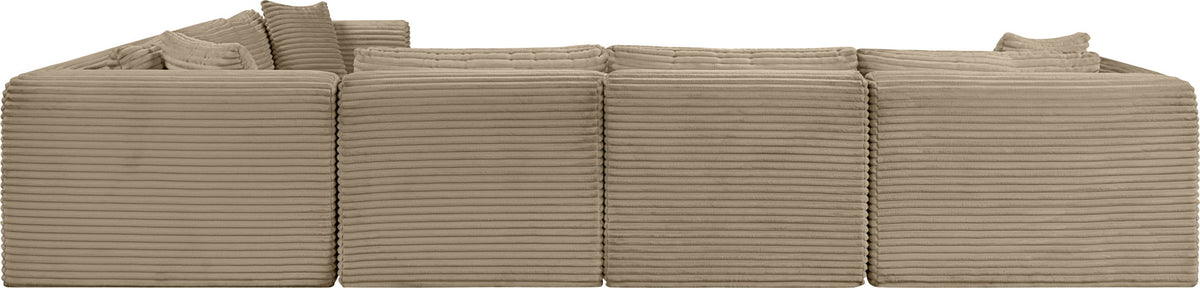 Shaggy - Fabric 6 Piece Modular Corner Sectional