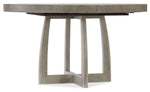 Affinity - 48" Round Pedestal Dining Table With 1-18" Leaf - Dark Gray