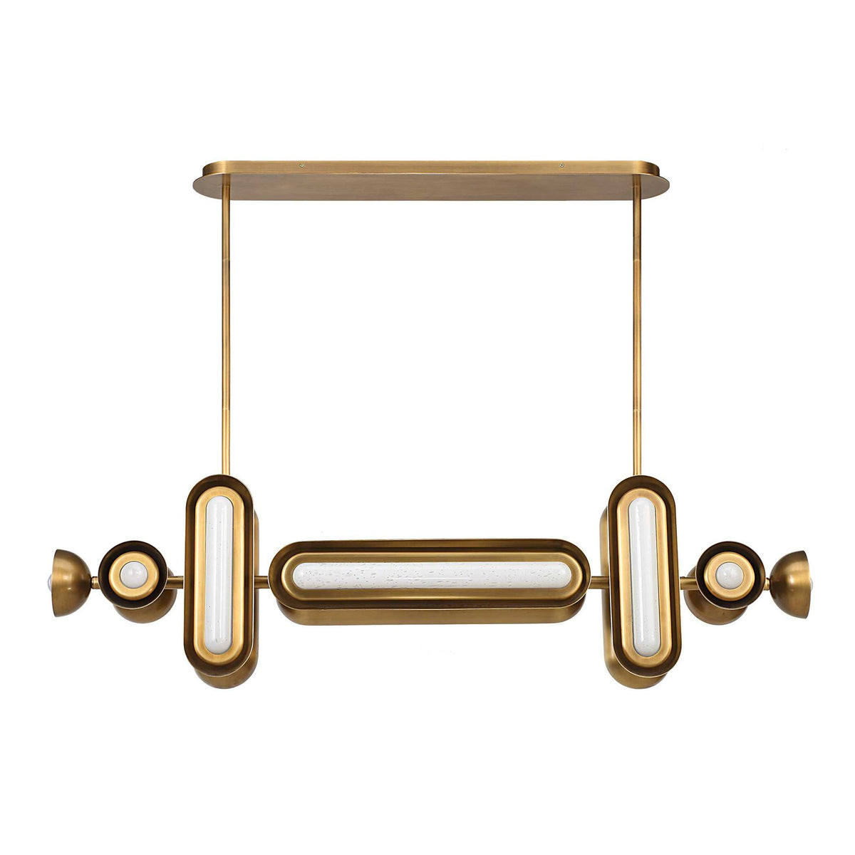 Dot Dash - 12 Light Pendant - Brass