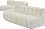 Arc - Faux Leather 8 Piece Curved Modular Sofa