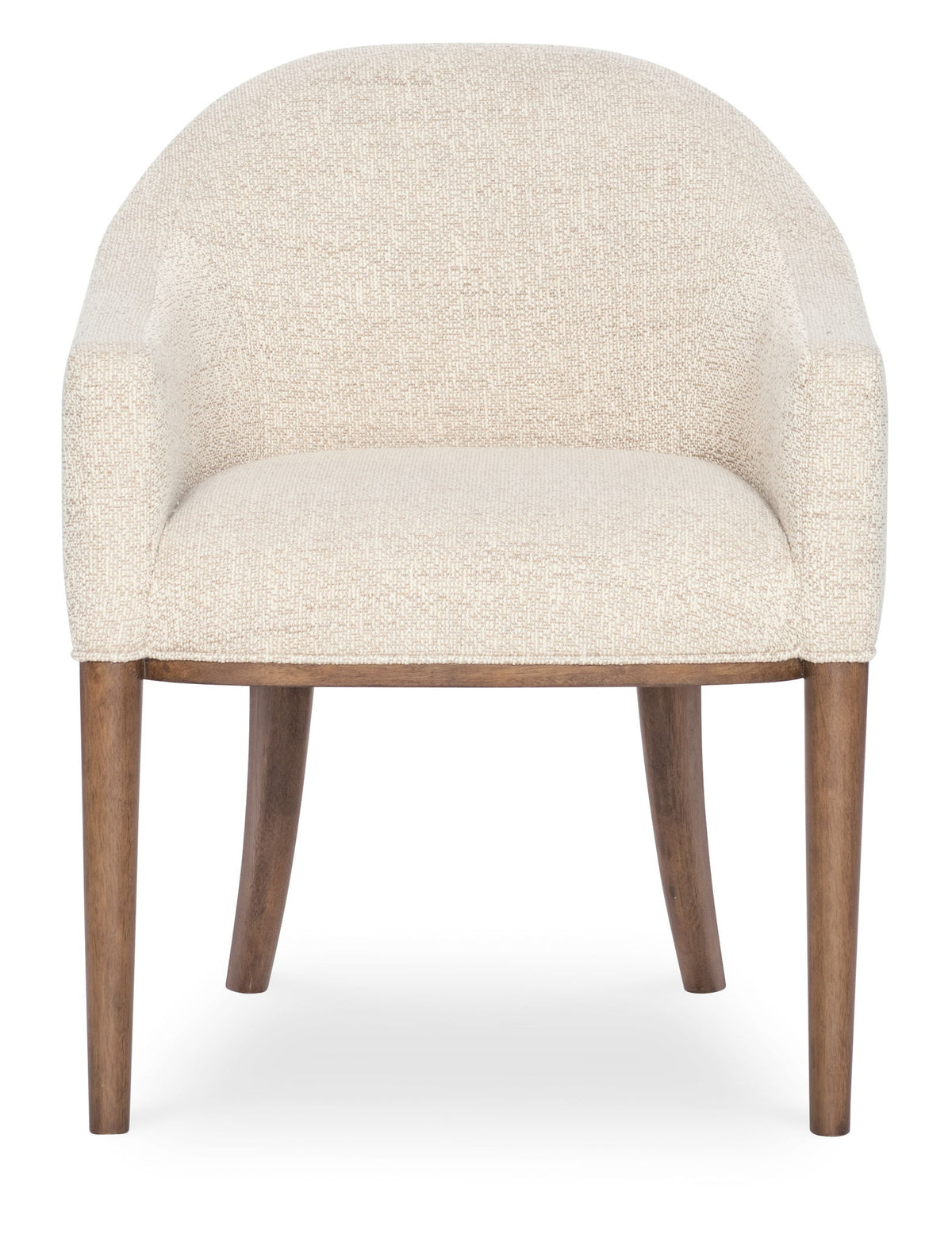 Eleana - Upholstered Arm Chair - Beige / Dark Brown