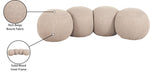 Apollo - Boucle Fabric Bench