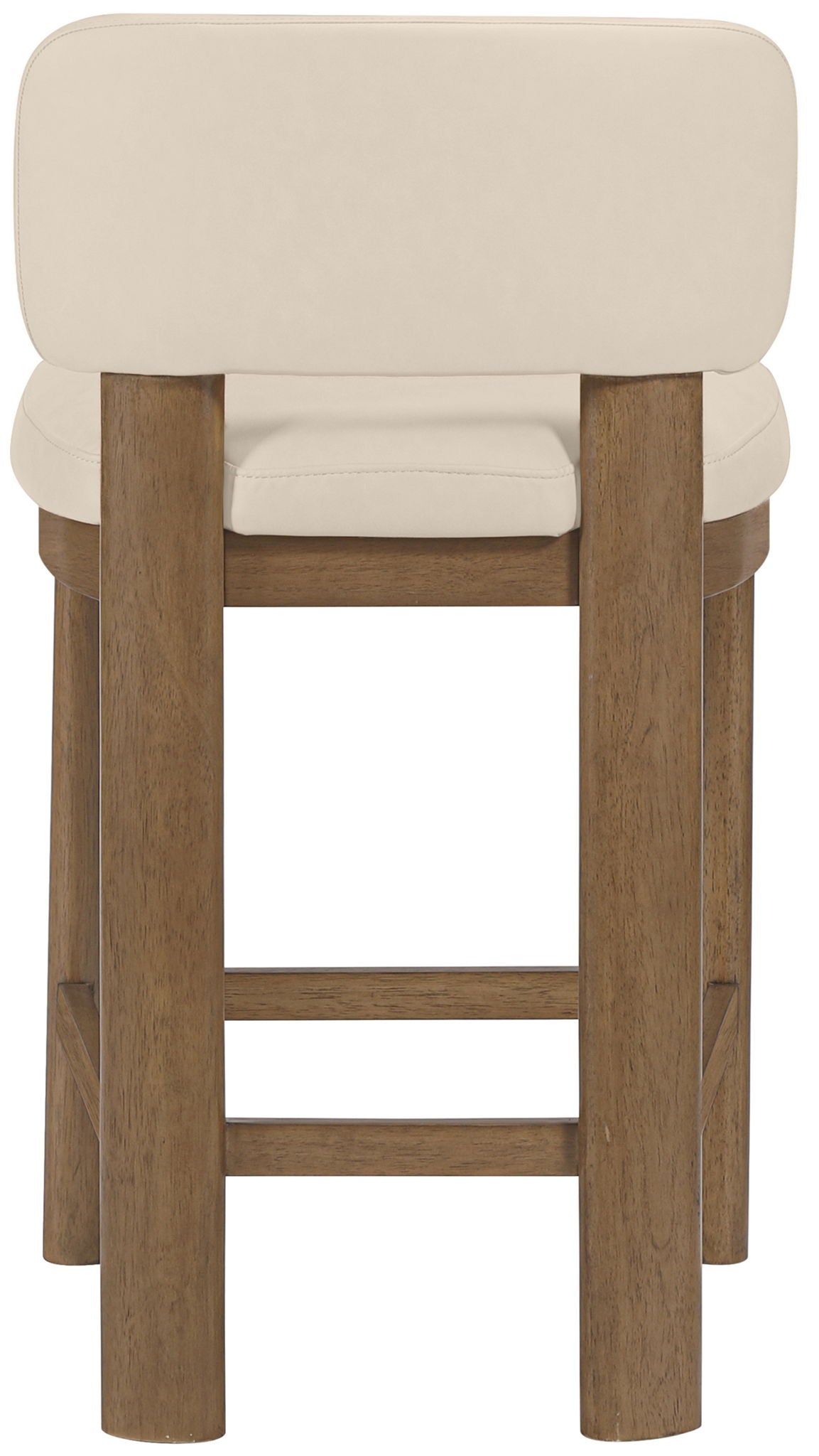 Paloma - Faux Leather Upholstered Counter Stool (Set of 2) - Brown Frame