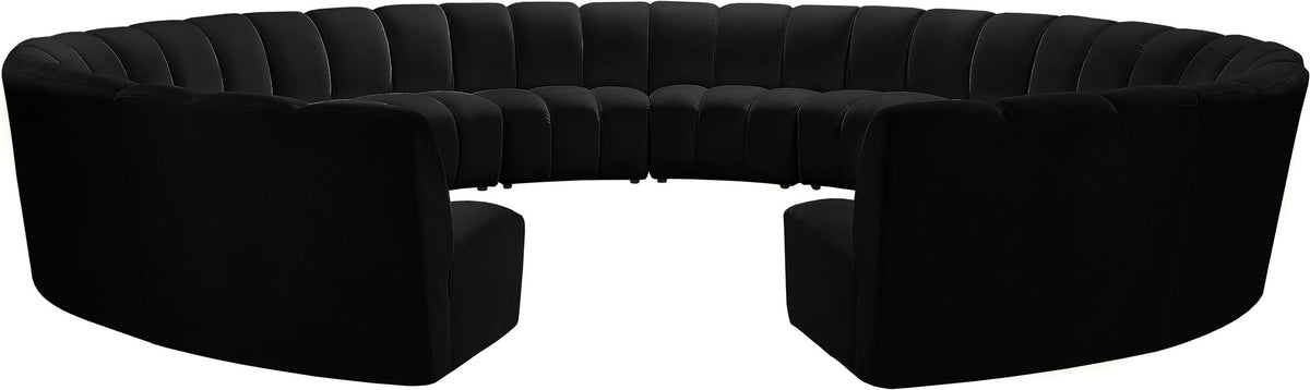 Infinity - 12 Piece Velvet Modular Sectional