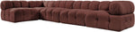 Orin - Velvet 5 Piece Modular Sectional