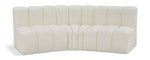 Arc - Faux Leather 3 Piece Modular Corner Sofa
