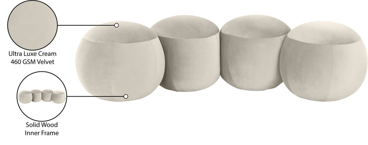 Apollo - Velvet Bench