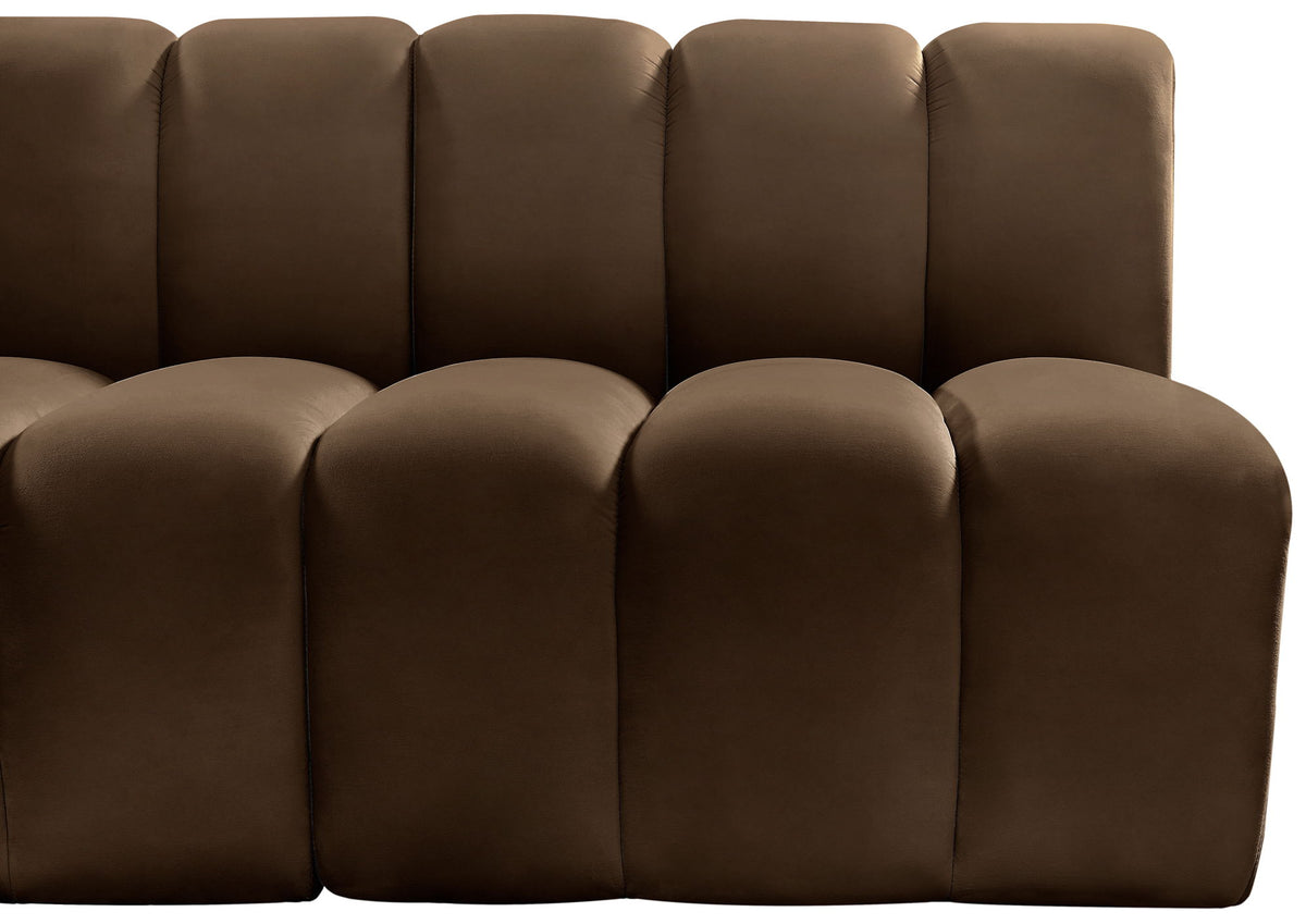 Arc - Velvet Modular U-Shaped Sectional