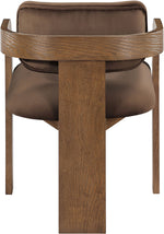 Cedra - Velvet Performance Fabric Upholstered Dining Chair (Set of 2) - Brown Frame