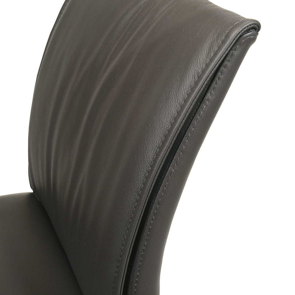 Velena - Full Back Top Grain Leather Upholstered Wood Dining Chairs (Set of 2) - Cola