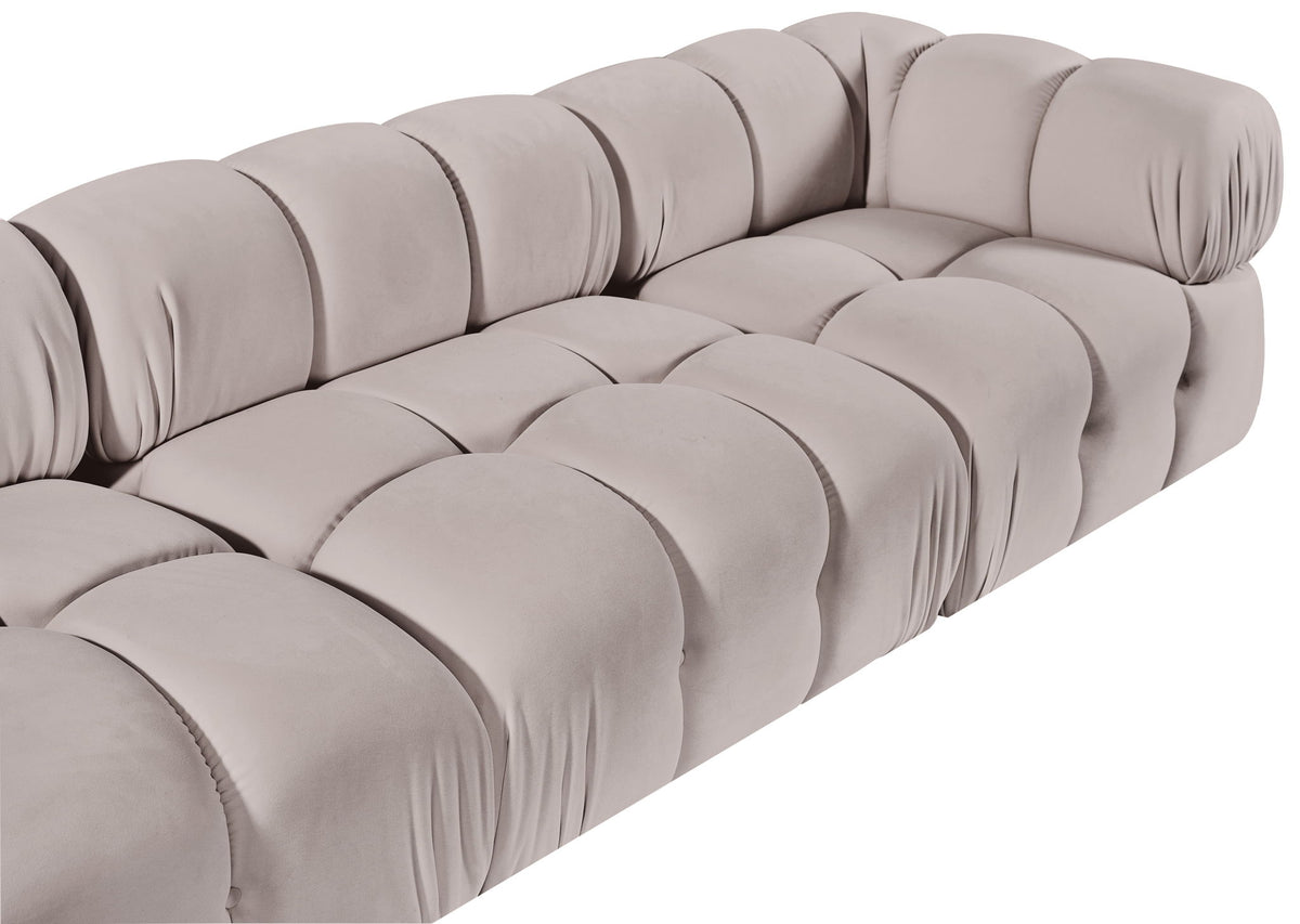 Orin - Velvet 5 Piece Modular Sectional