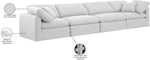 Indulge - Linen 4 Piece Modular Sofa - White